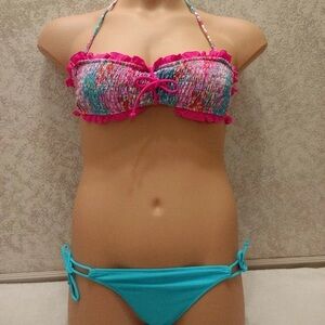 Victoria's Secret Multicolor Ruffled Bikini